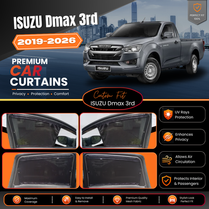 ISUZU Dmax 3rd (2019/2026) Car Curtains