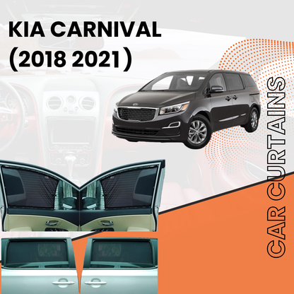 Kia Carnival 1st Car Curtains (2018/2021) 4 Windows