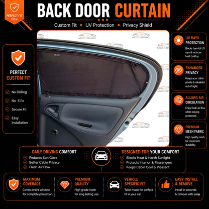 Toyota Vitz 1st Car Curtains (1999/2006)