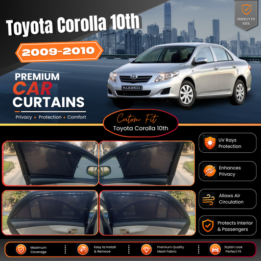 Toyota Corolla 10th Car Curtains (2009/2014)