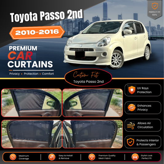 Toyota Passo 2nd Car Curtains (2010/2016)