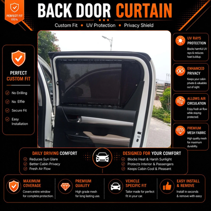 Isuzu D-Max 2nd Car Curtains (2018/2023)