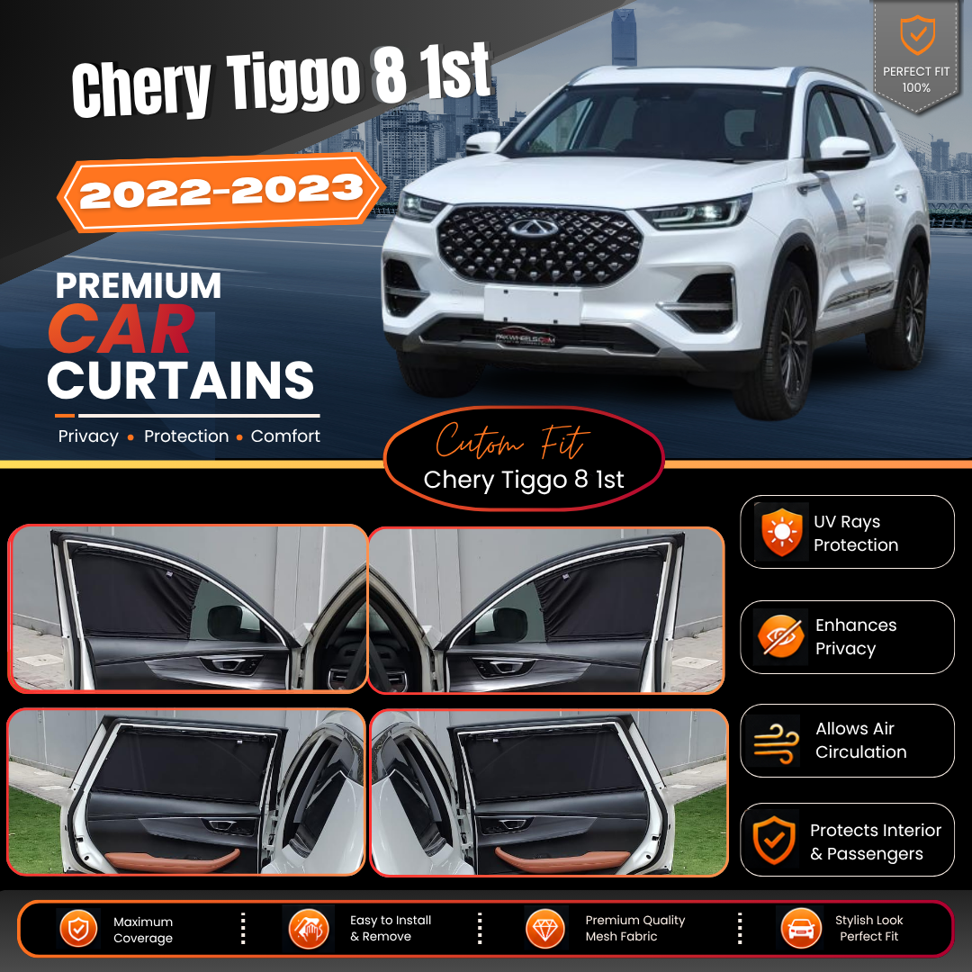 Chery Tiggo 8 1st Car Curtains (2022/2023)