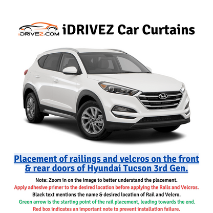 Hyundai Tucson Car Curtains (2020/2024)