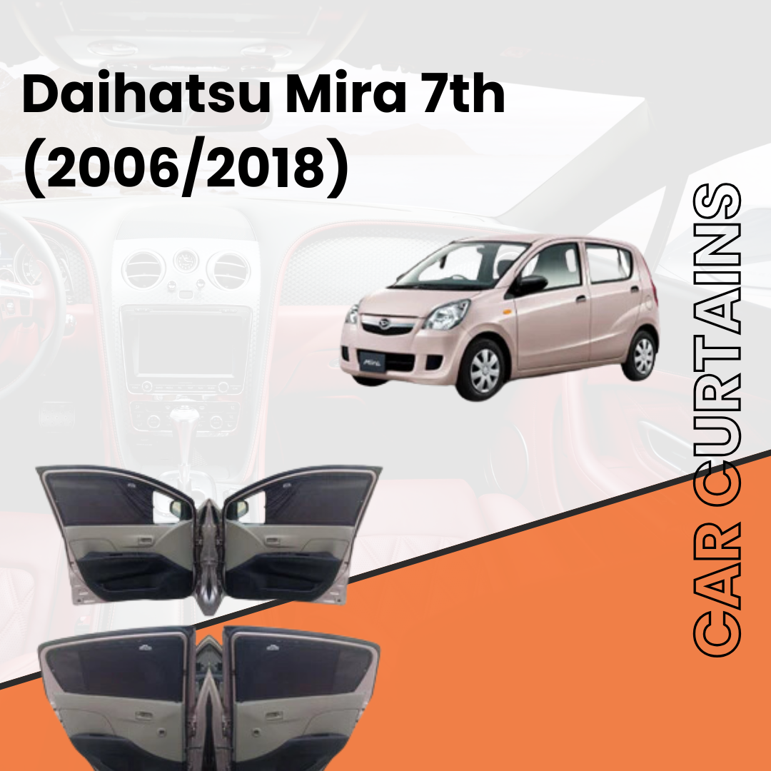 Daihatsu Mira 7th Car Curtains (2006/2018)